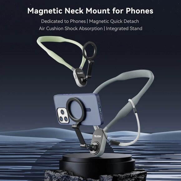 TELESIN MagSafe Neck Mount POV for iPhone 16/15/14/13/12 & Android - Picture 2 of 14